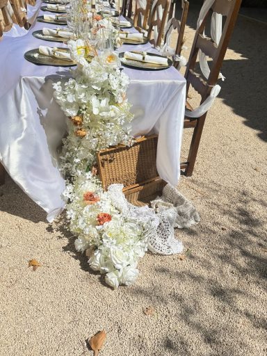 décoration florale table de mariage