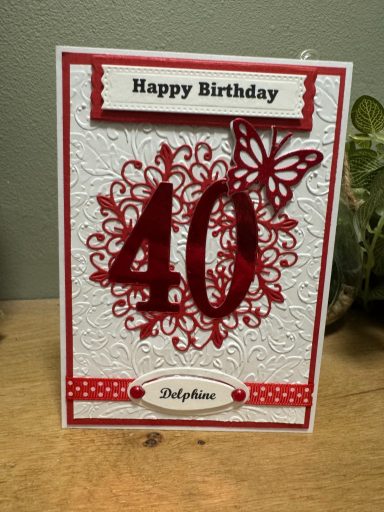 carte anniversaire papillon