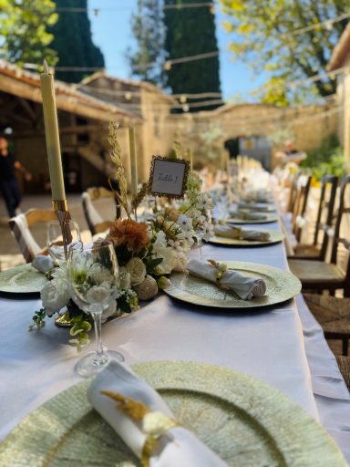 Décoration table de mariage